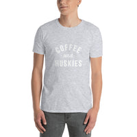 Coffee And Huskies Unisex T-Shirt